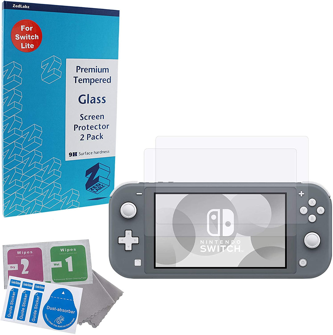 Kit de protector de pantalla de vidrio para Nintendo Switch Lite