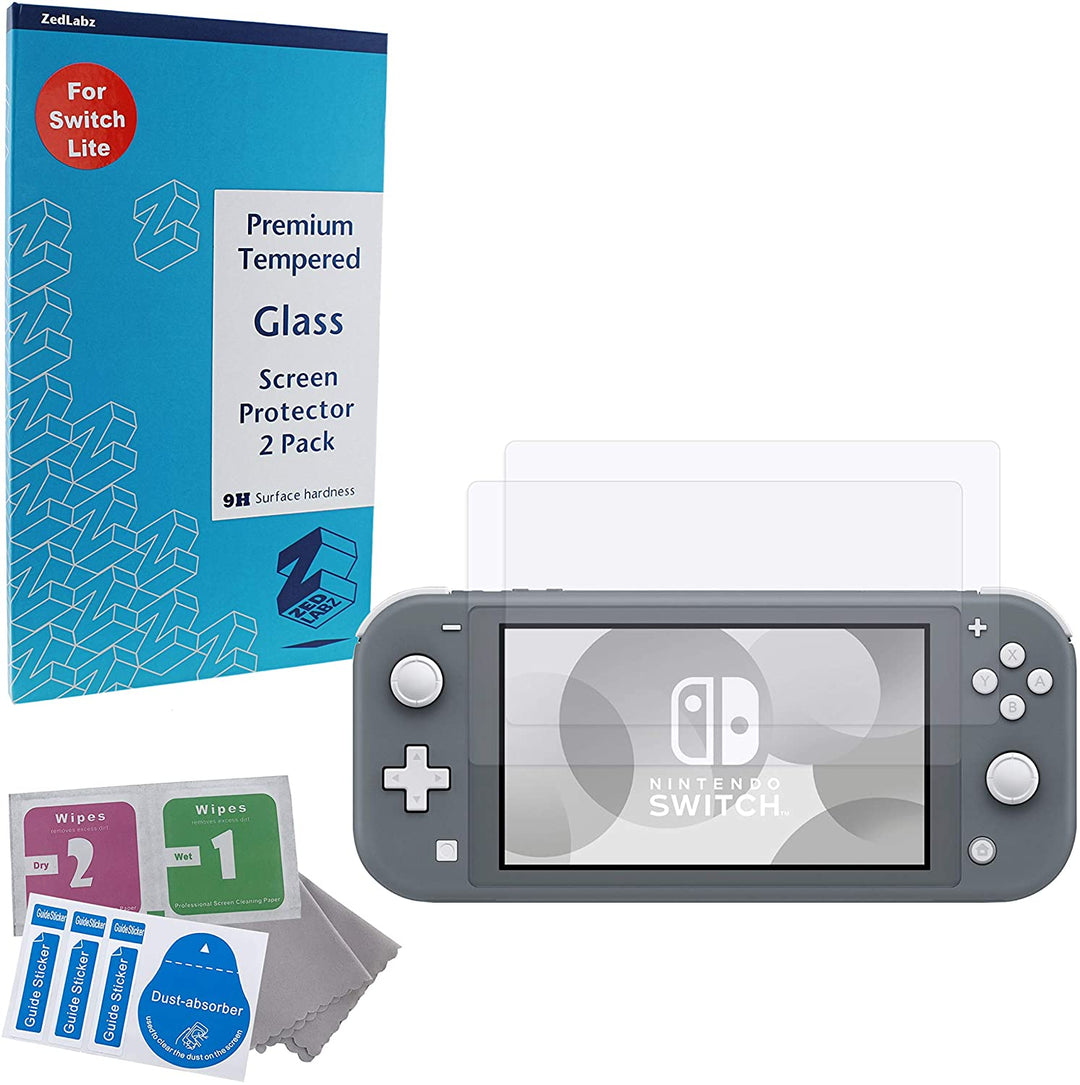 Kit proteggi schermo in vetro per Nintendo Switch Lite