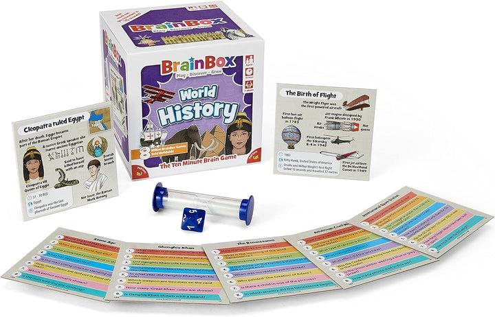 Brainbox World History (Refresh 2022) Card Game Ages 8+ 1+ Players 10 Minutes Pl