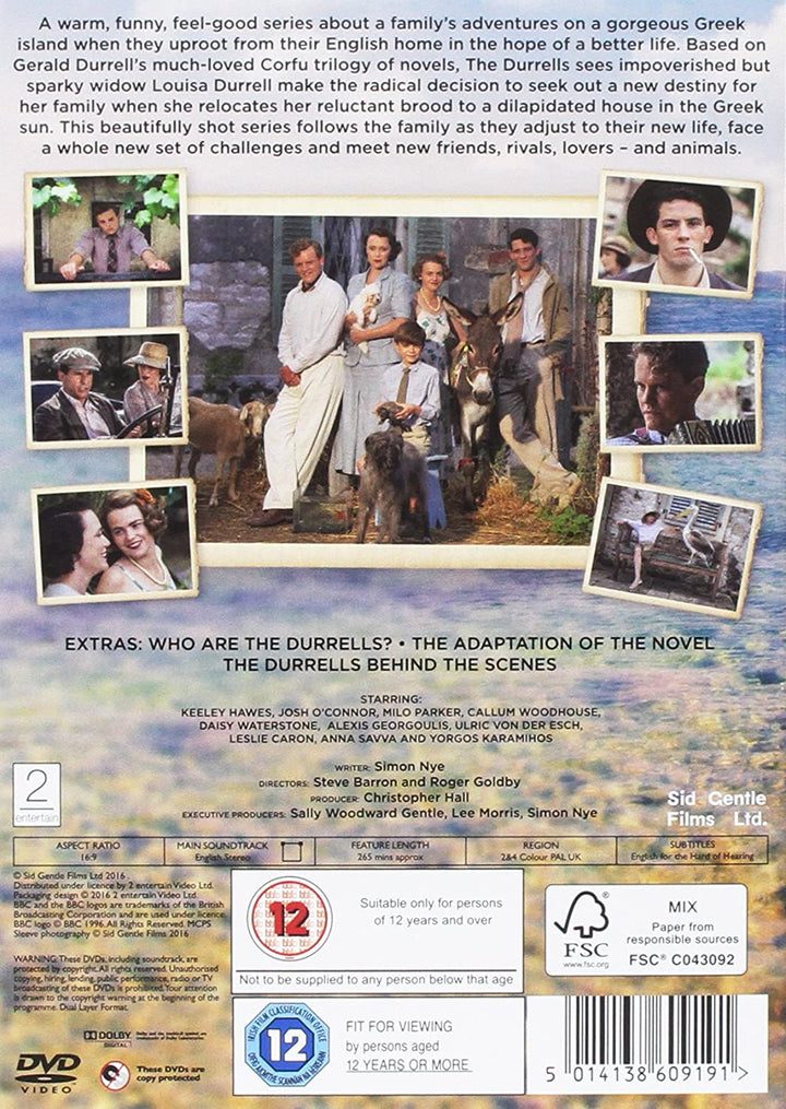 Die Durrells – Serie 1 – Komödie-Drama [DVD]