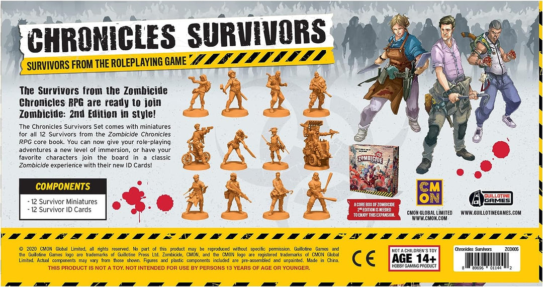 Zombicide 2nd Edition Chronicles Survivor Set Survivors From The Roleplaying Game