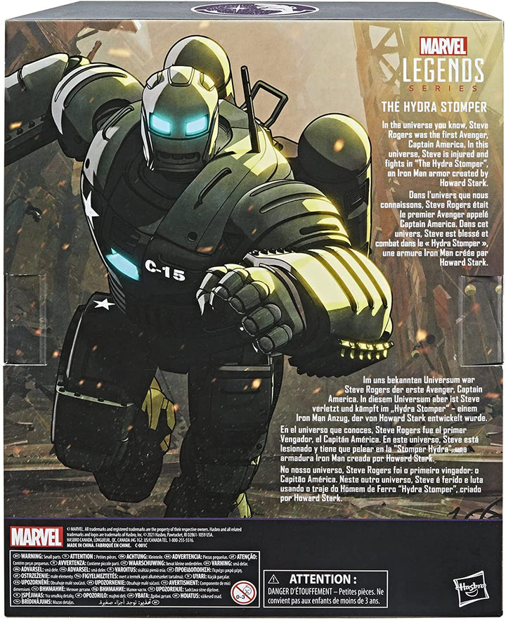 Marvel Legends Series 15 cm große Actionfigur „The Hydra Stomper“, Premium-Design, 15 cm große Figur, Rucksack, 4 Zubehörteile, mehrfarbig