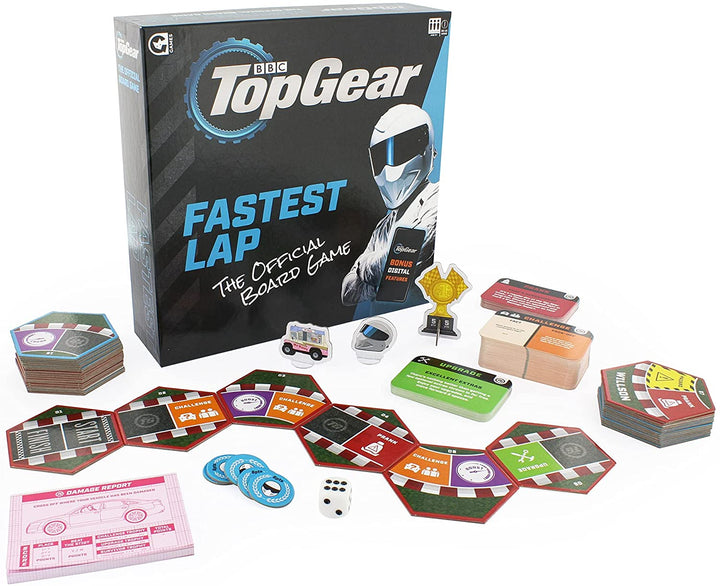 Ginger Fox Official Top Gear Family Board Game 2021 Edition - Race The Stig Arou