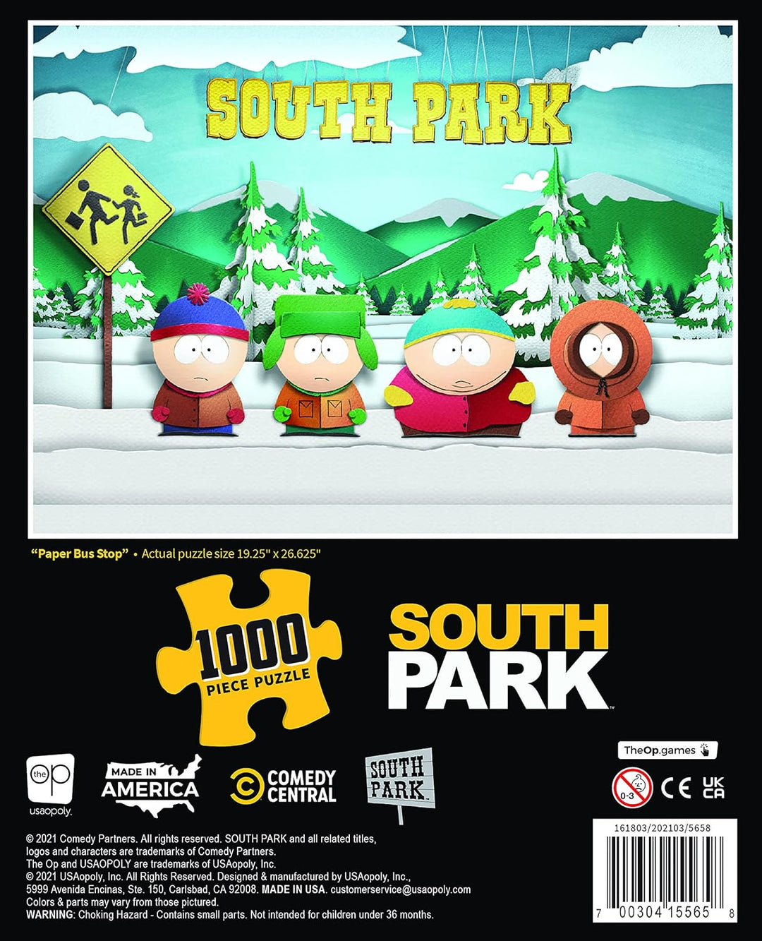 South Park Paper Bus Stop 1000-teiliges Puzzle