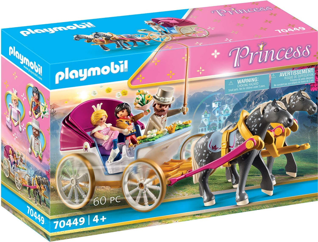 Playmobil 70449 Princess Castle Horse-Drawn Carriage, for Children Ages 4+
