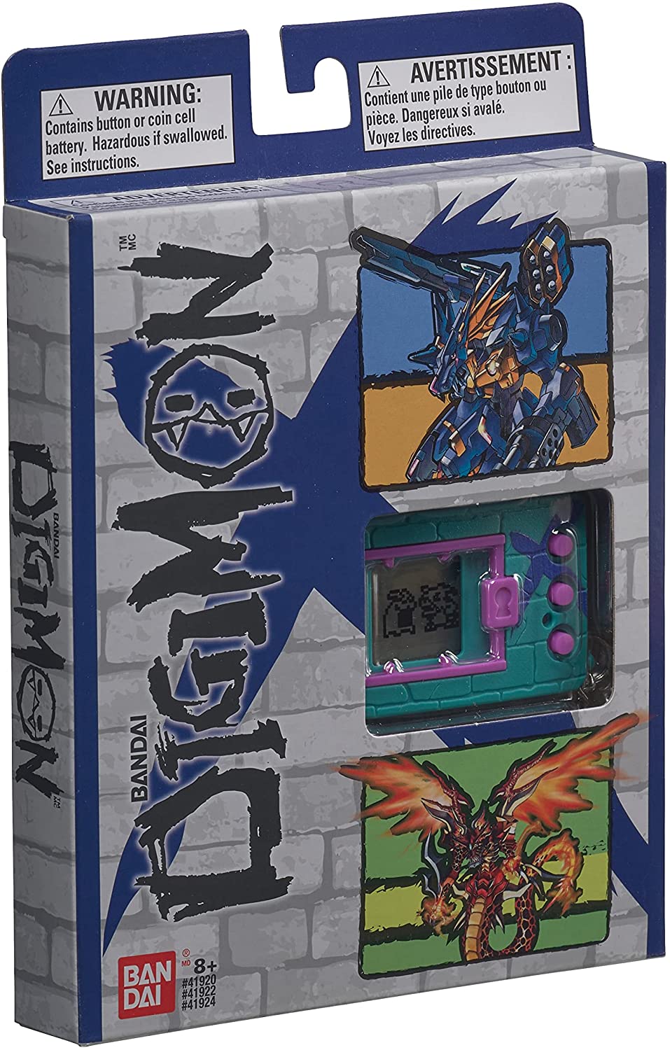 BANDAI 41924NP DigimonX (Grün &amp; Blau) – Virtuelles Monster-Haustier von Tamagotchi