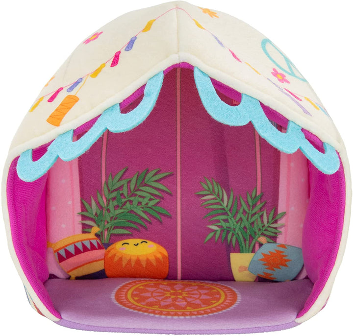 Squishville SQM0210 Deluxe Glamping inklusive 5,1 cm Paulita, der rosa getigerten Katze,