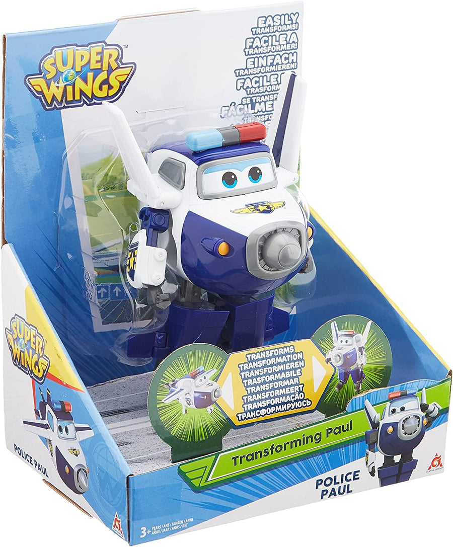 Super Wings Transforming Vehicle Series 1 Paul Plane, Bot 5 Inch Figure - Yachew