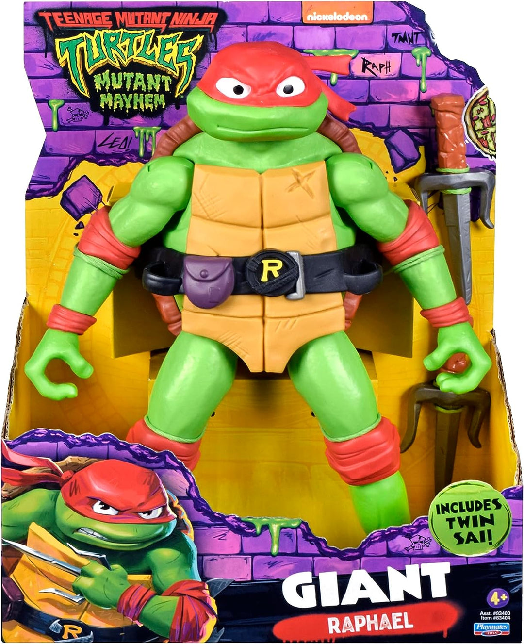 Teenage Mutant Ninja Turtles 83404CO Mutant Mayhem Giant Raphael 12-Zoll-Action