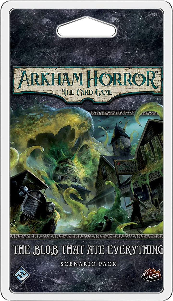 Arkham Horror: Das Kartenspiel – Szenariopaket „Der Blob, der alles gefressen hat“.
