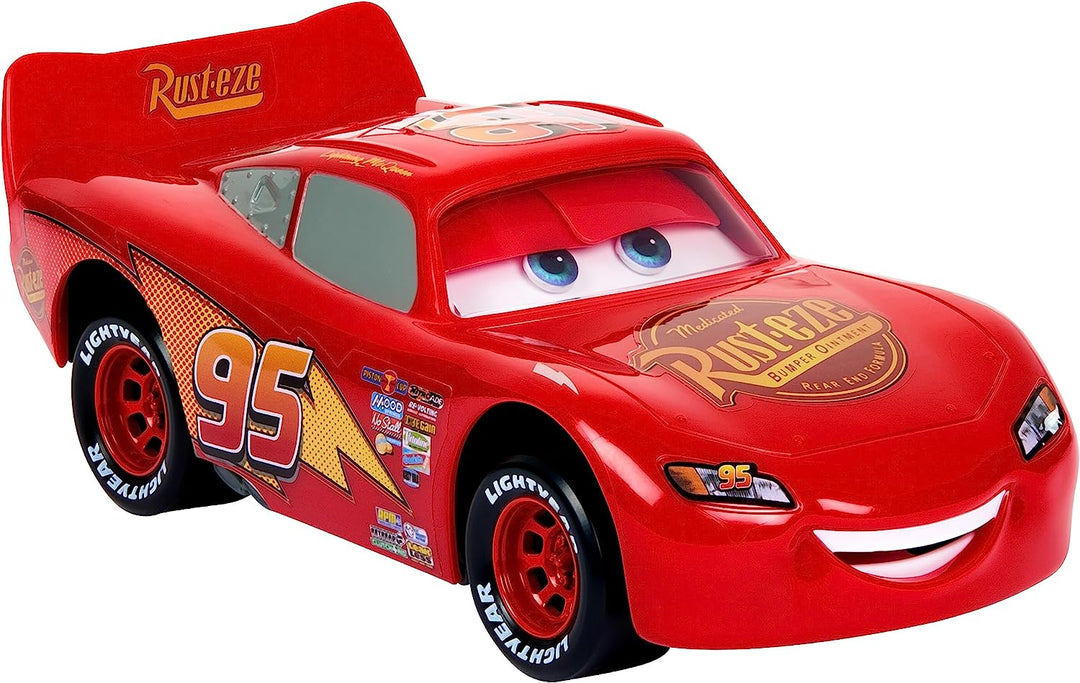 Disney und Pixar Cars Spielzeugautos und -lastwagen, Moving Moments Lightning McQueen-Fahrzeug