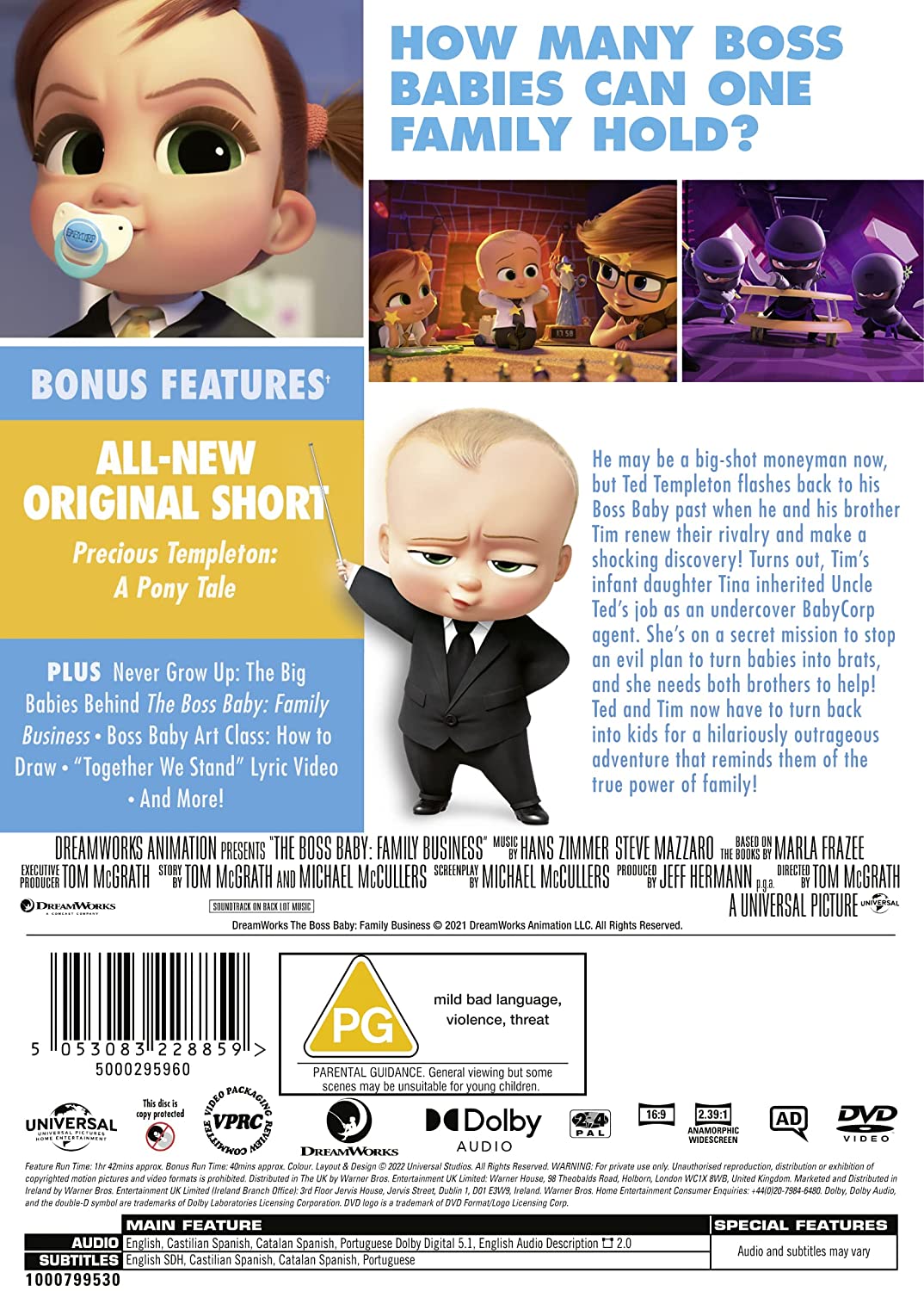 The Boss Baby 2: Family Business [2021] - Family/Comedy [DVD]