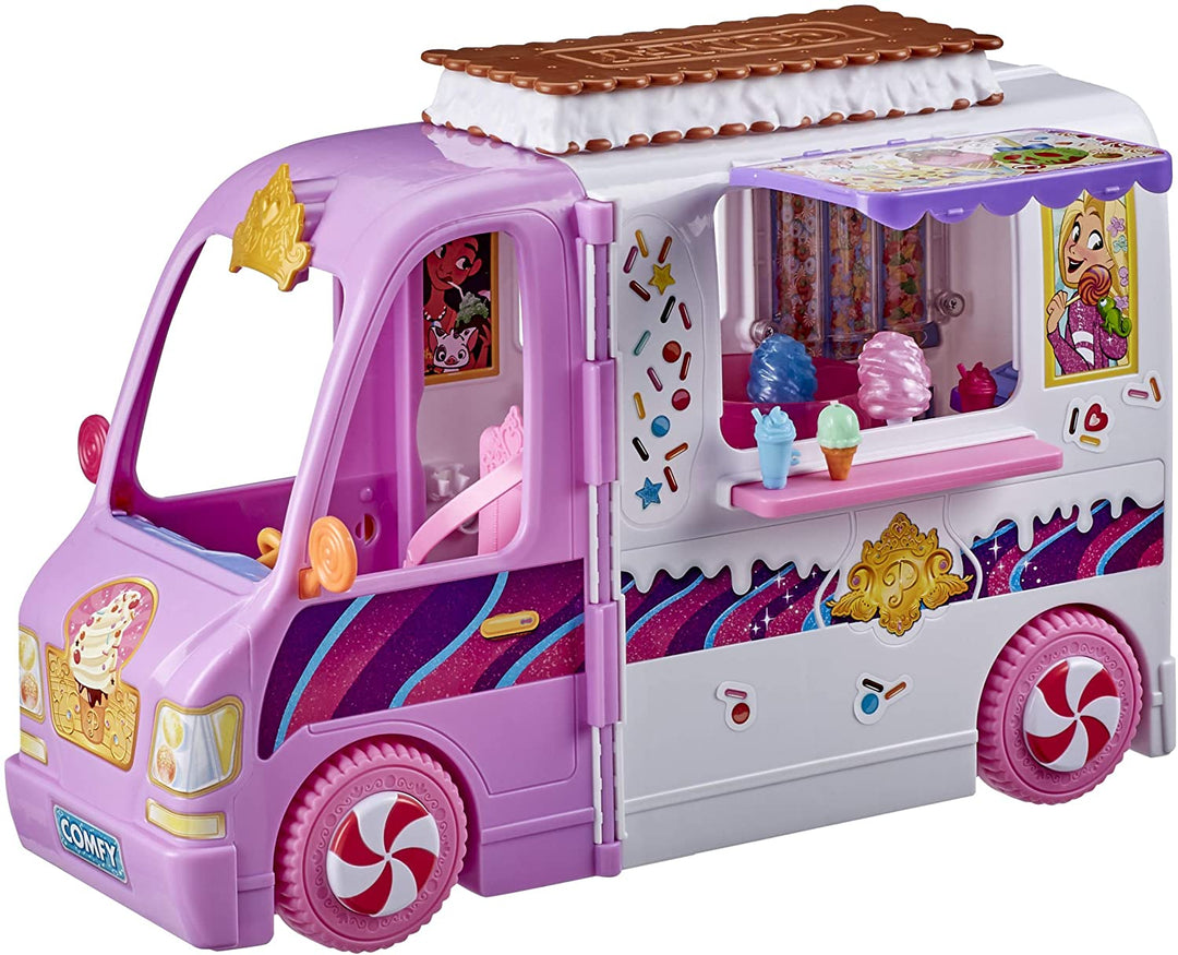 Disney Princess Comfy Squad Truck met snoepjes, speelset met 16 accessoires