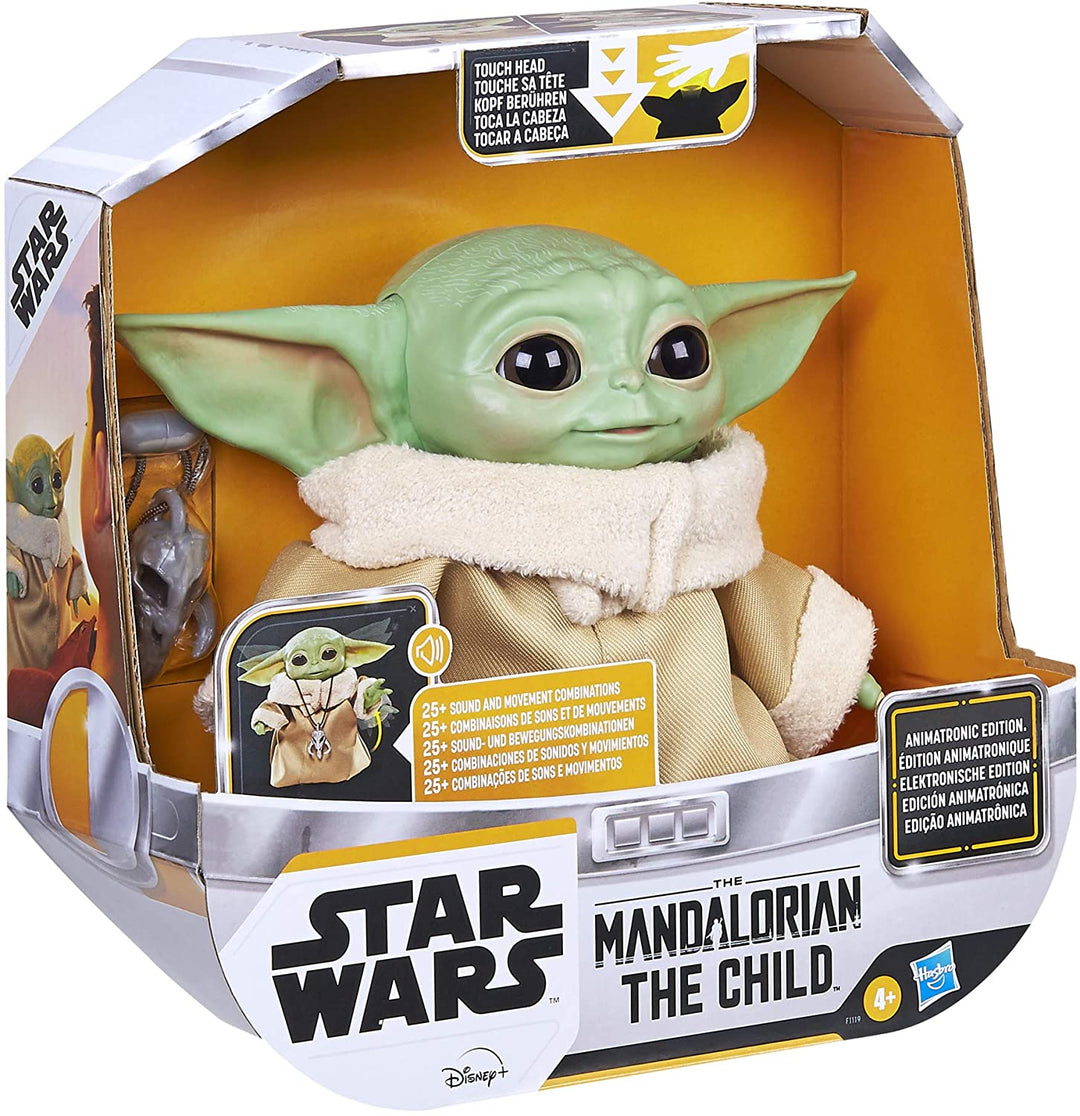 Star Wars The Child Animatronic Edition &quot;AKA Baby Yoda&quot; con más de 25 combinaciones de sonido y movimiento, el juguete mandaloriano para niños