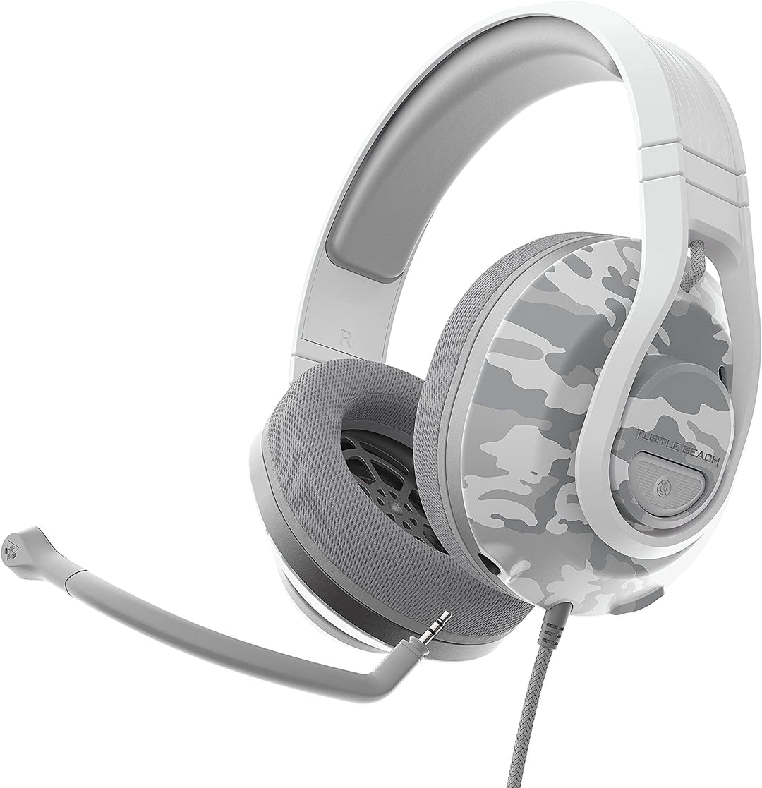 Turtle Beach Recon 500 Arctic Camo Kabelgebundenes Multiplattform-Gaming-Headset – PS5, PS4, PC, Xbox Series X|S, Xbox One und Nintendo Switch