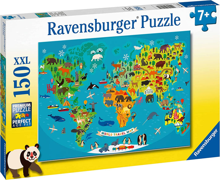 Ravensburger 13287 Tierweltkarte XXL 150tlg