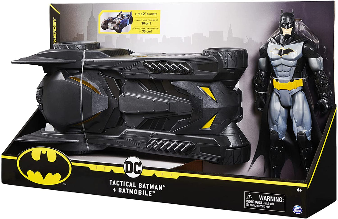 Batman 6058417 DC Comics Batmobile Vehicle and Articulated Figurine 30 cm - Children's Toy 4 Years and Over