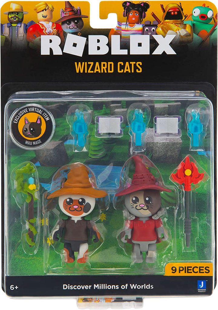 Roblox ROG0213 Celebrity Collection-Wizard Cats Game Pack [Enthält exklusive Vi