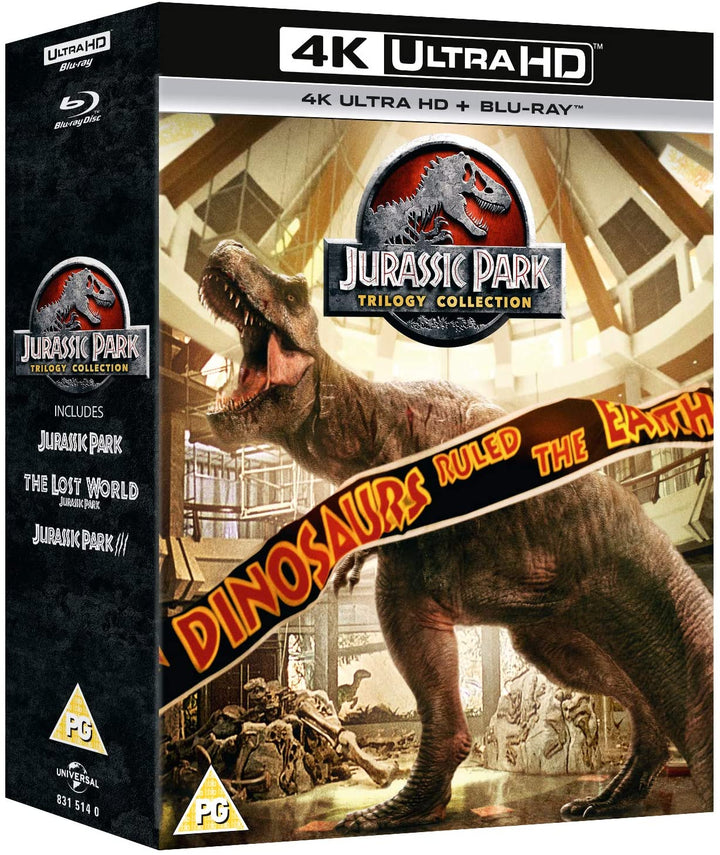 Jurassic Park Trilogy (4K UHD + BD) – Science-Fiction/Action [Blu-ray]