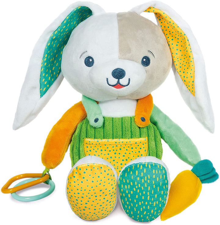 Clementoni 17419 Conejo Benny The Bunny Plush Toy for Babies, Ages 0 Months Plus
