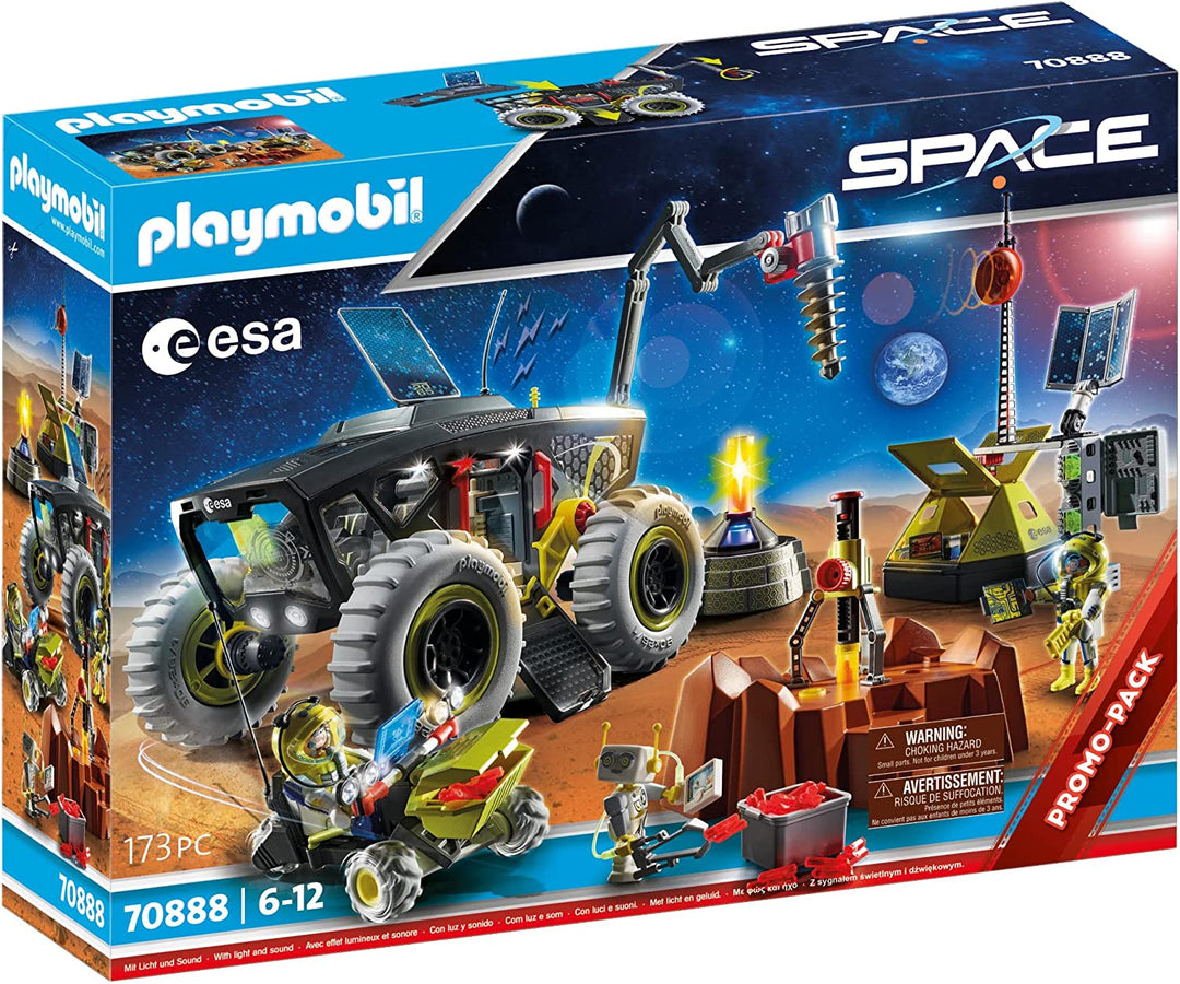 Playmobil Space 70888 ESA Marsexpedition mit Fahrzeugen, Licht- und Soundeffekten