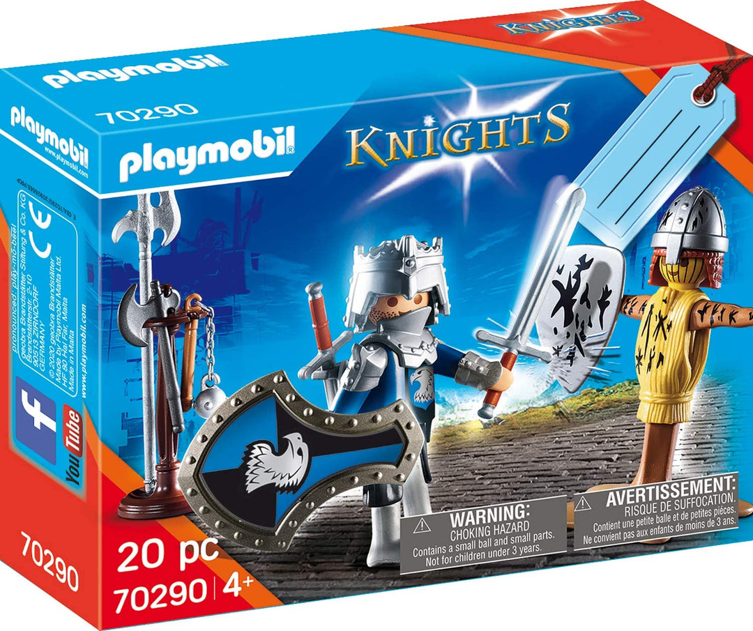 Playmobil Knights 70290 Set de regalo con caballero incl. Etiqueta de regalo en la caja, para mayores de 4 años