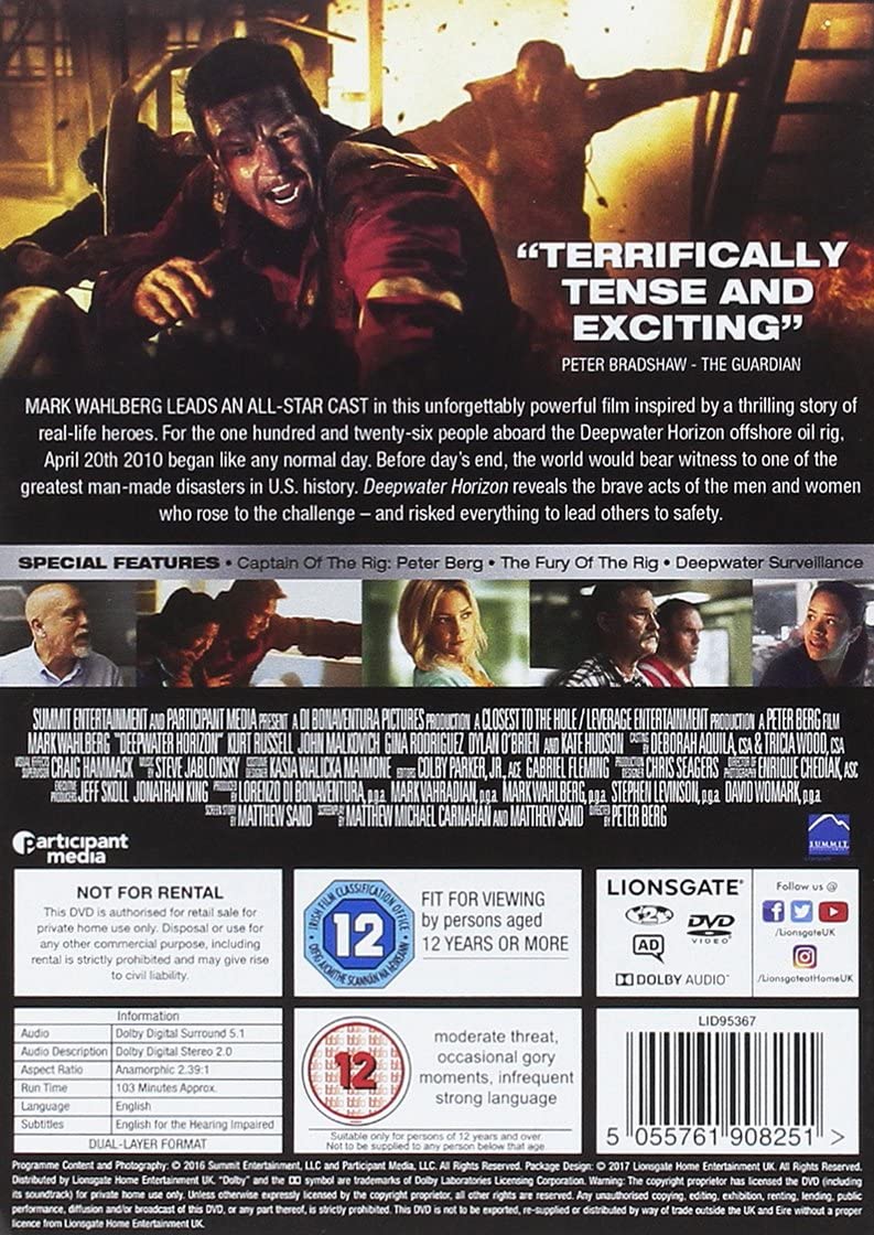 Deepwater Horizon [DVD] [2016]