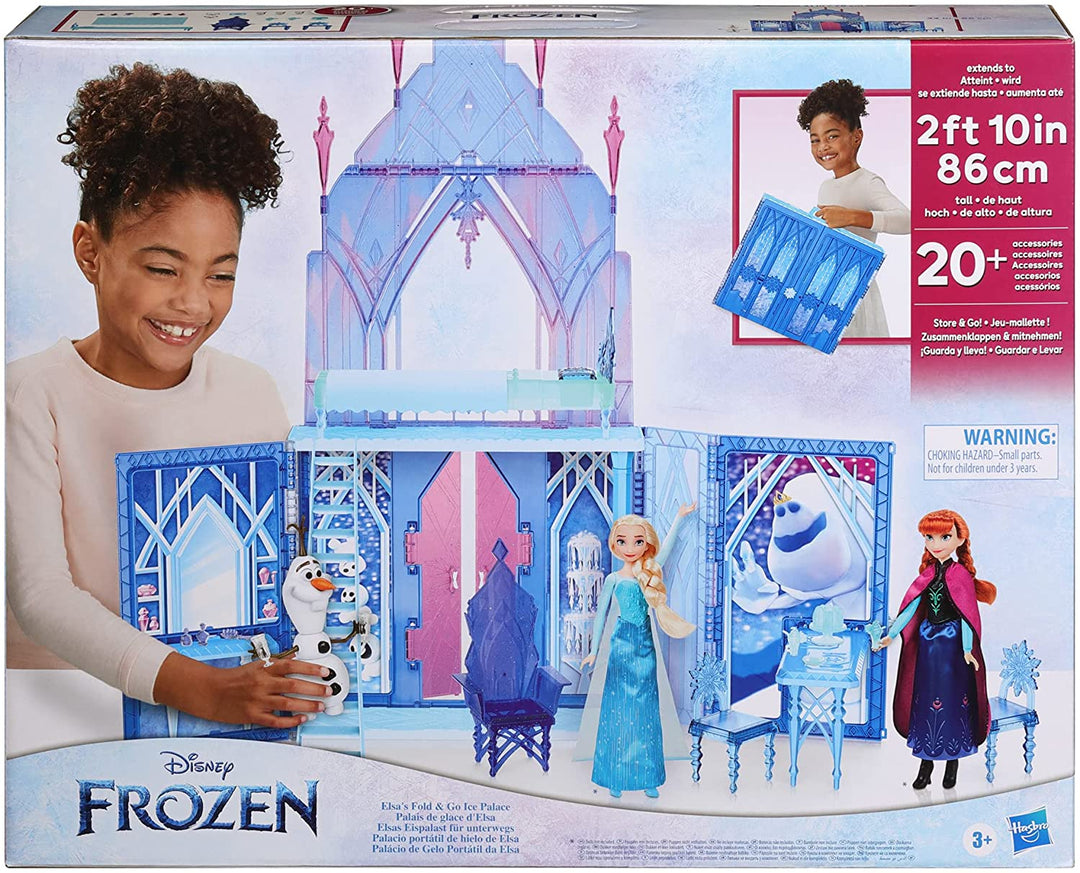 Disney Frozen 2 Elsa&#39;s Fold and Go Ice Palace, Castle Playset, Giocattolo per bambini dai 3 anni in su