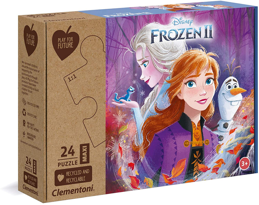 Clementoni – 20260 – Disney Frozen 2 – 24 Maxi-Stücke – hergestellt in Italien – 100 % rec