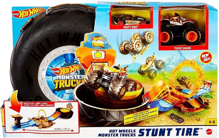 Hot Wheels Monster Trucks Stunt-Reifen-Spielset