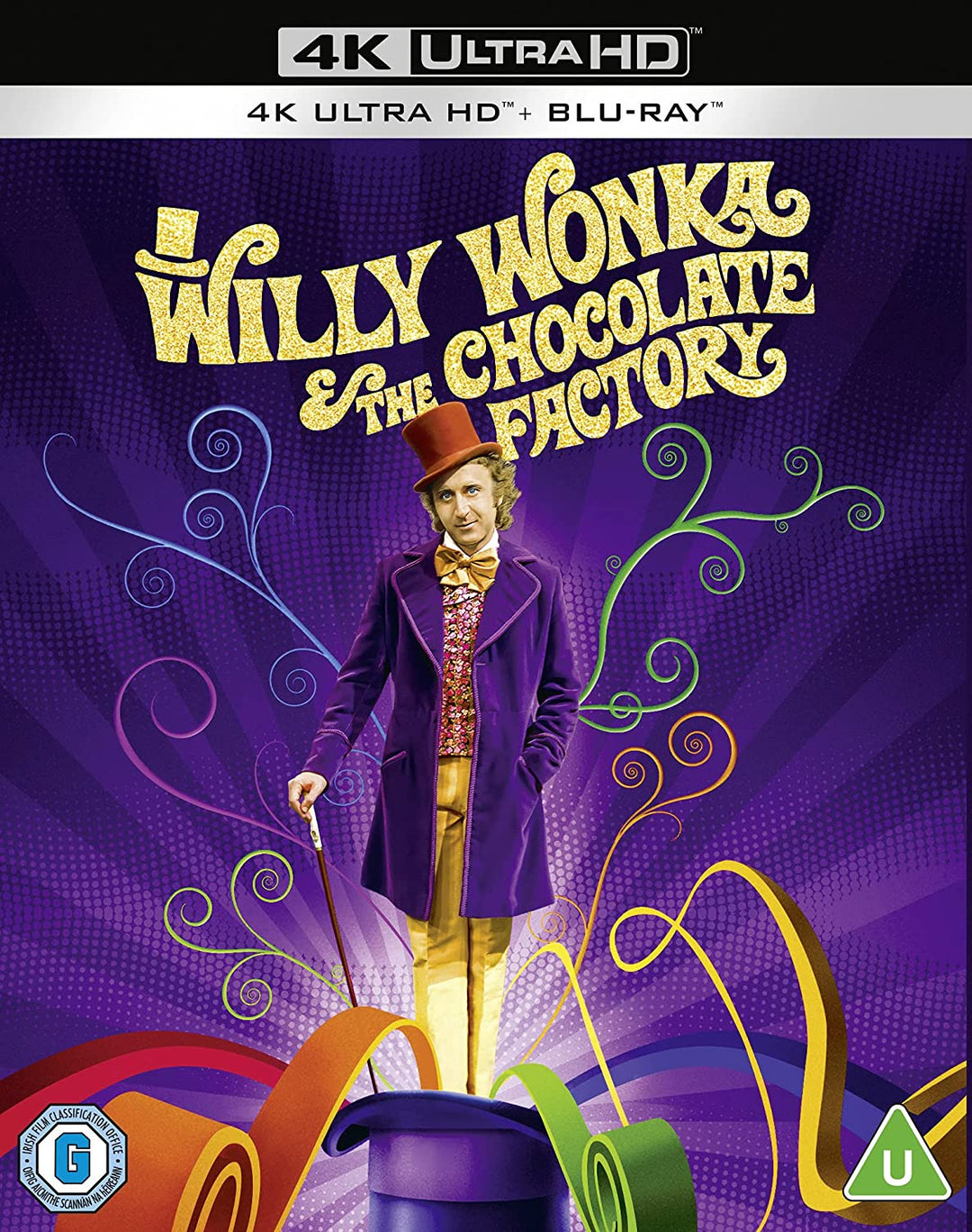 Willy Wonka & The Chocolate Factory [4K Ultra HD] [1971] [Region Free] - [Blu-ray]