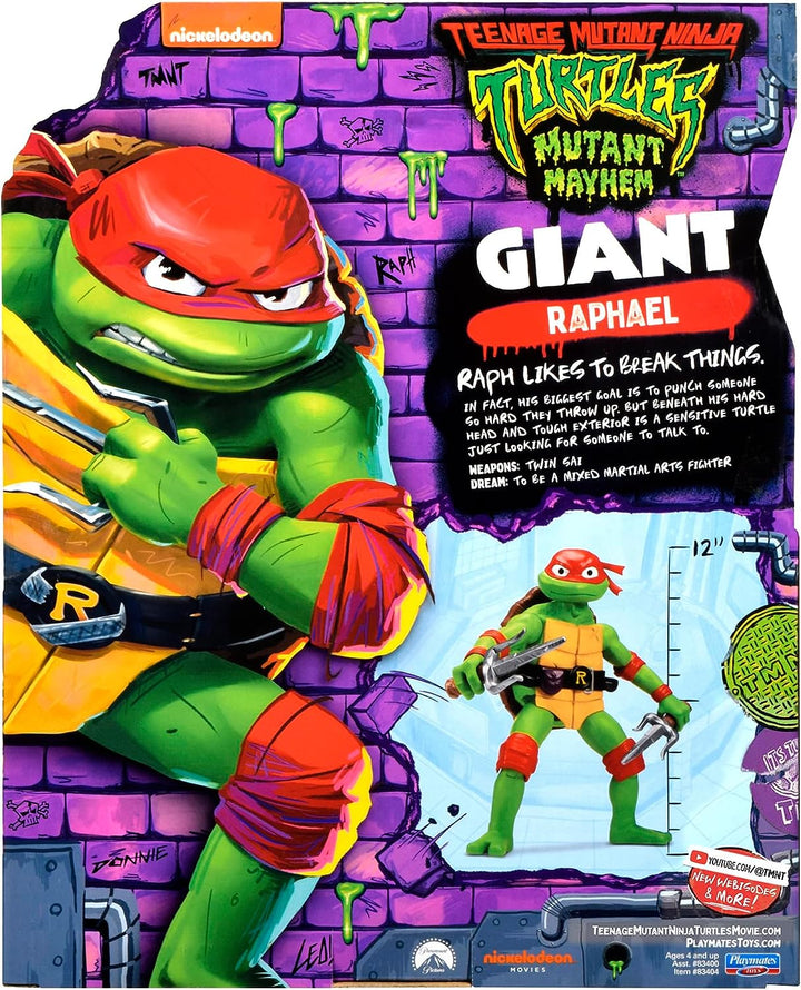 Teenage Mutant Ninja Turtles 83404CO Mutant Mayhem Giant Raphael 12-Zoll-Action