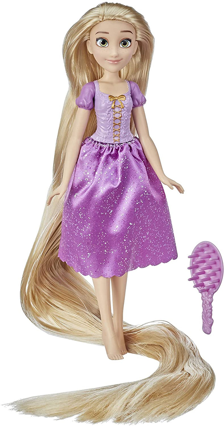 Disney Princess Rapunzel mit langen Locken, Modepuppe mit blonden Haaren, 45 cm lang, Prinzessinnenspielzeug für Mädchen ab 3 Jahren, mehrfarbig, F1057