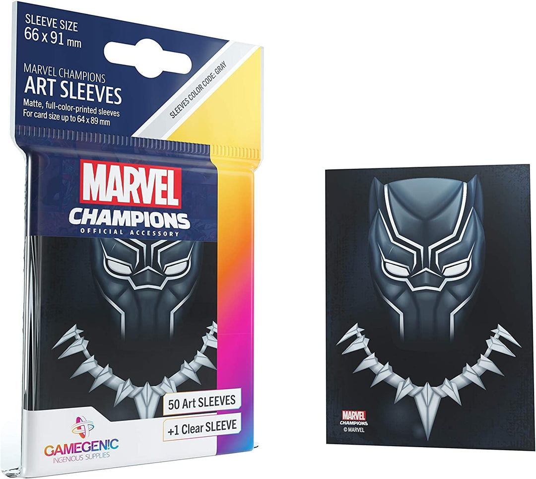 Gamegenic Marvel Champions Art Sleeves – Black Panther (50)