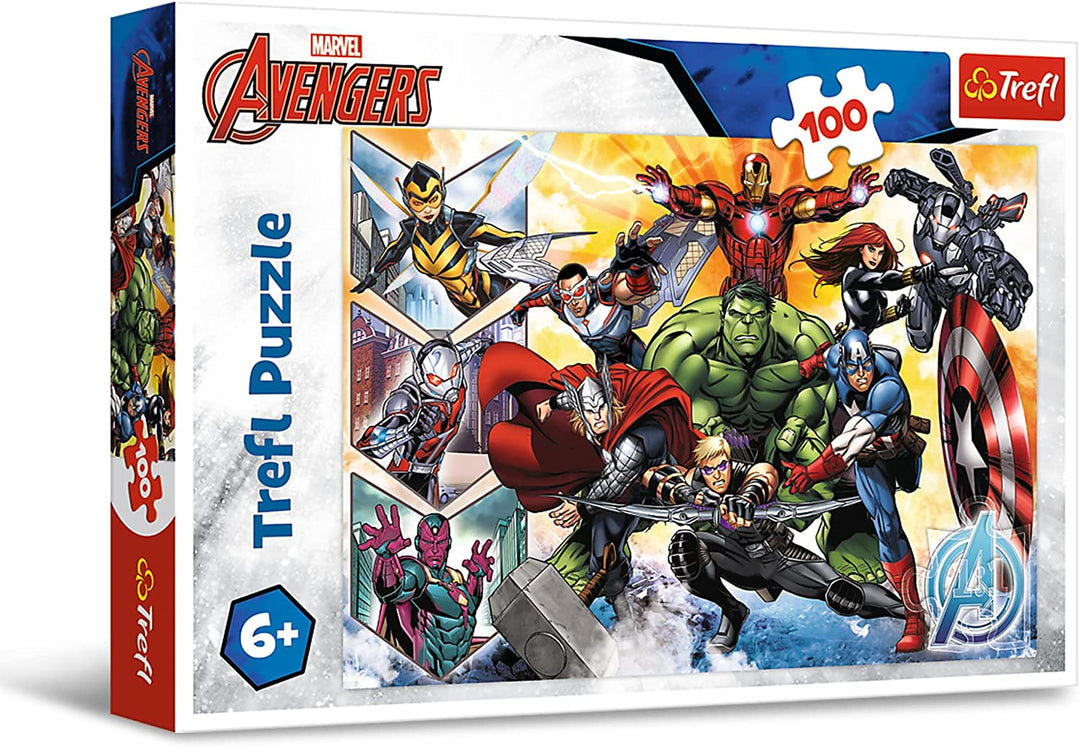 Trefl 16431 – Die Macht der Avengers – 100 Teile Puzzle für Kinder