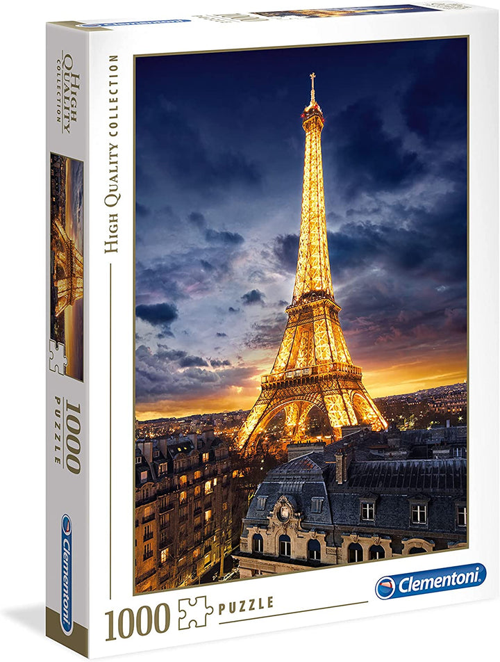 Clementoni 39514 Collection Puzzle Tour Eiffel 1000 Teile Made in Italy Puzzles für Erwachsene