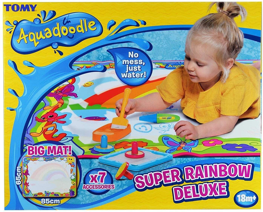 Tomy Aquadoodle Super Rainbow Deluxe No Mess Colouring & Drawing Mat - Yachew