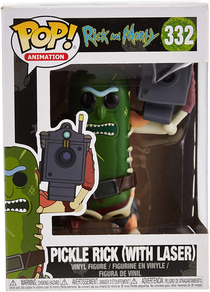 Rick y Morty Pickle Rick con láser Funko 27862 Pop! Vinilo #332