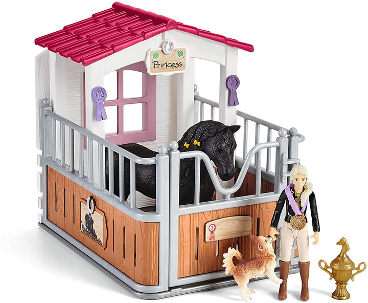 Schleich Horse Club 42437 Box pour chevaux avec Horse Club Tori &amp; Princess