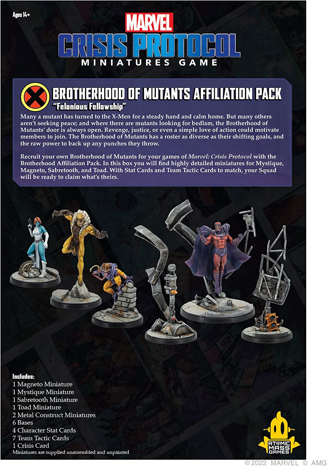 Marvel: Crisis Protocol - Brotherhood Of Mutants Affiliation Pack