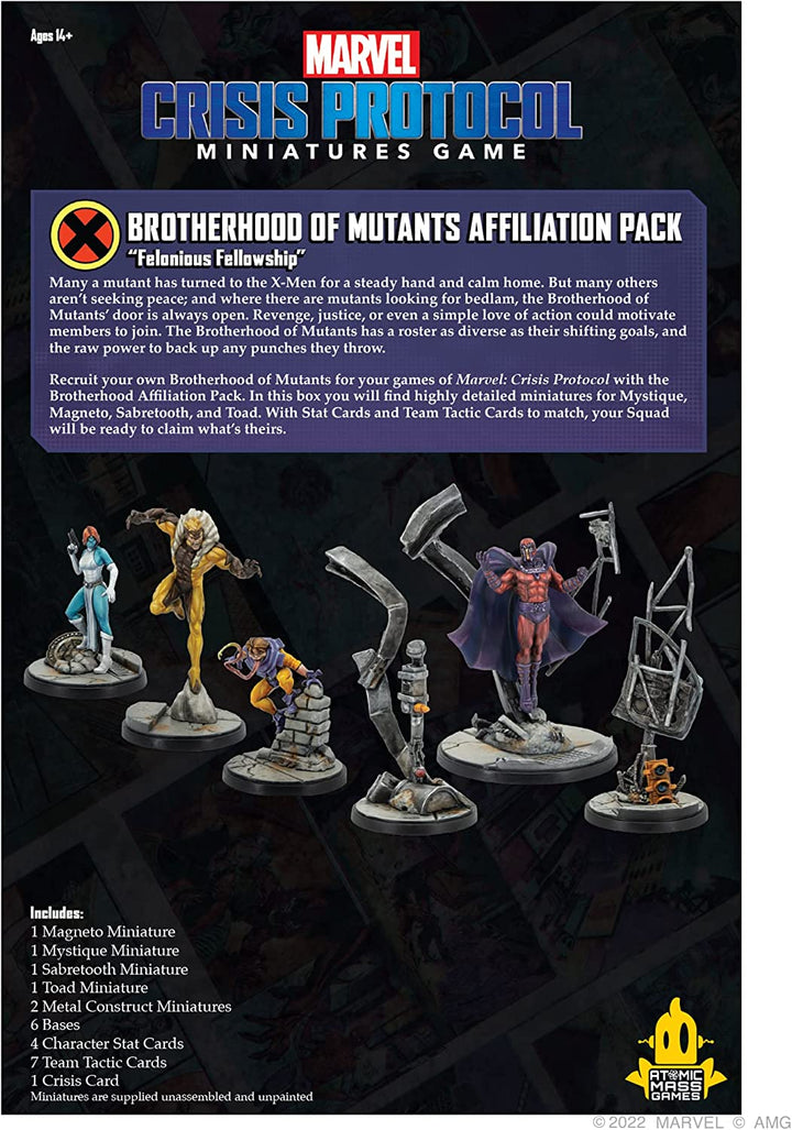 Marvel: Crisis Protocol – Brotherhood Of Mutants-Zugehörigkeitspaket 