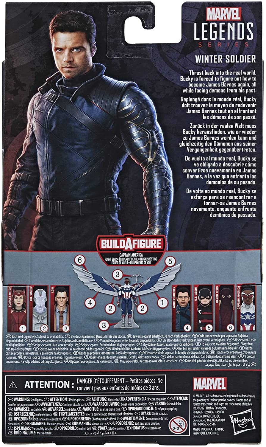 Hasbro Marvel Legends Series Avengers 15-cm Action Figure Toy Winter Soldier, Premium Design And 2 Accessories, For Kids Age 4 and Up Marvel Avengers multicolor