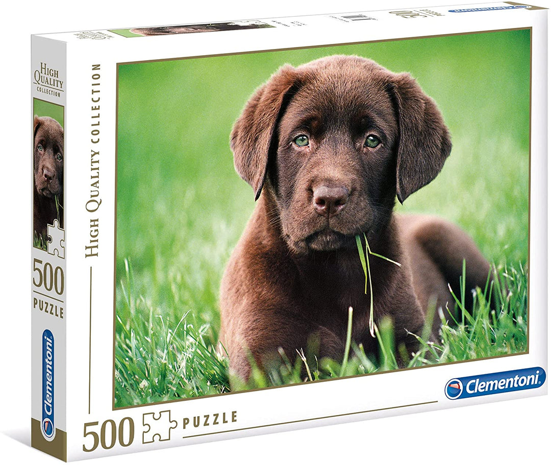 Clementoni - 35072 - Collection Puzzle - Chocolate Puppy - 500 pieces - Made in Italy - Jigsaw Puzzles for Adult
