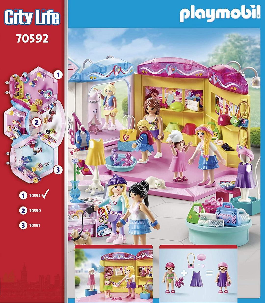 Playmobil 70592 City Life negozio di moda per bambini