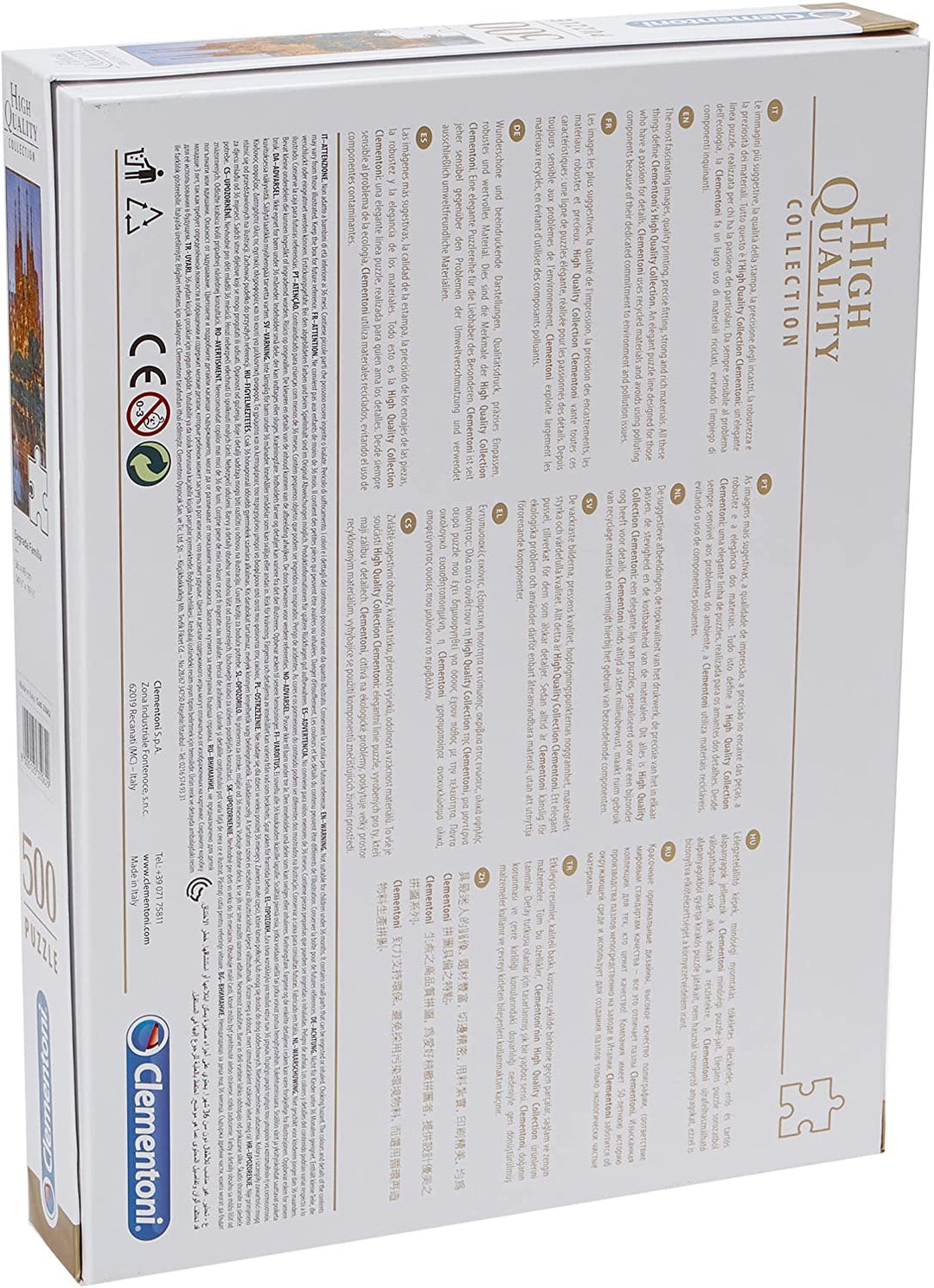 Clementoni 35062 Collection Puzzle for Children and Adults Barcelona 500 Pieces