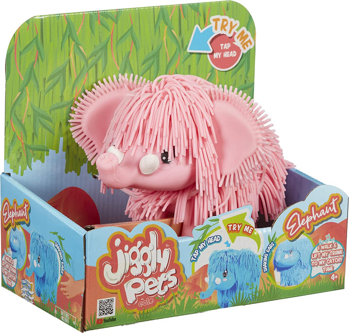 eolo sport hk Jiggly Pets Elephant Animal Toy - Pink Interactive Electronic Elep