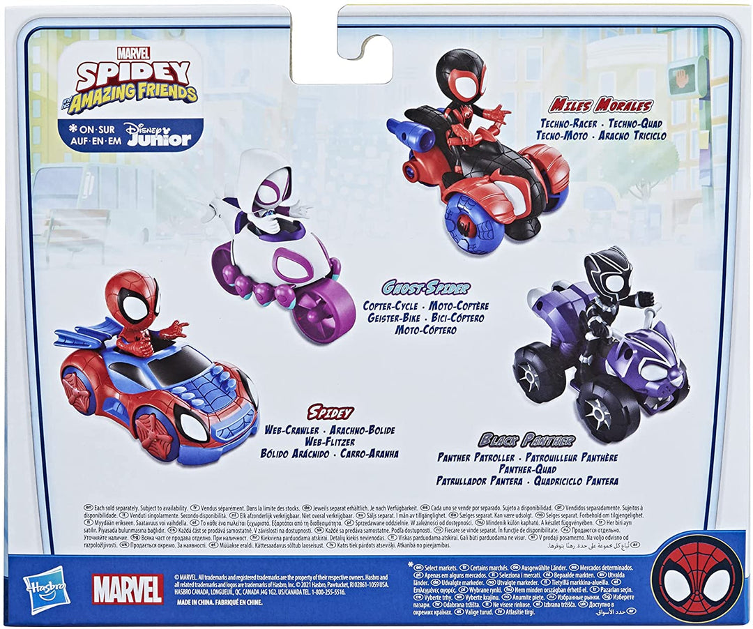 Marvel Spidey und seine fantastischen Freunde – Spidey-Actionfigur und Web-Crawler-Fahrzeug, für Kinder ab 3 Jahren