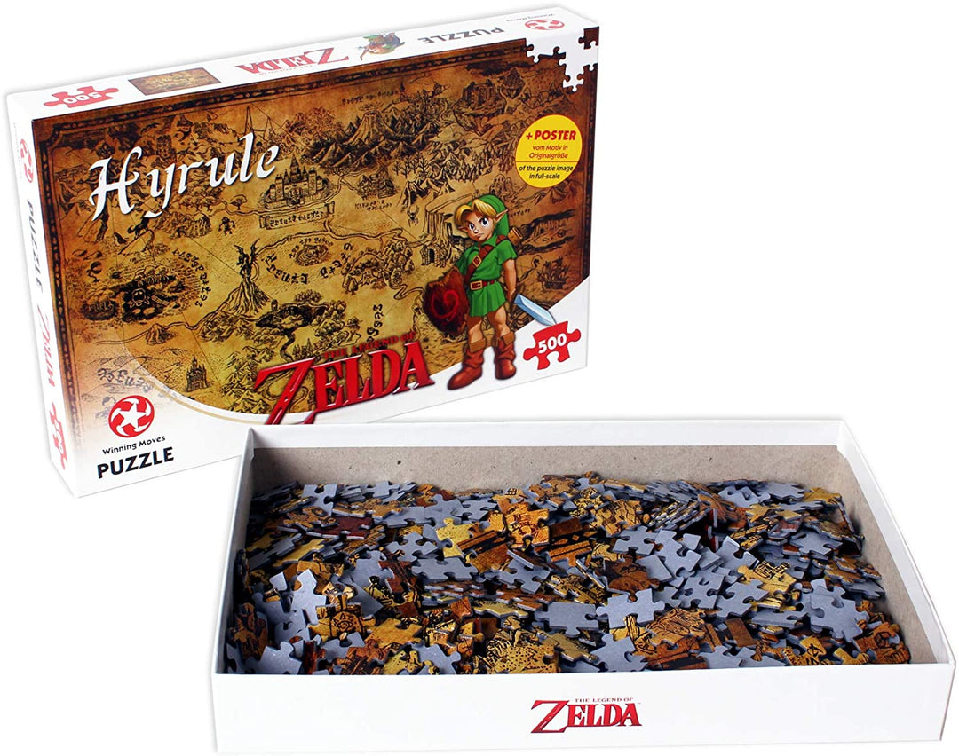Winning Moves Legend of Zelda Hyrule Field 500-teiliges Puzzle