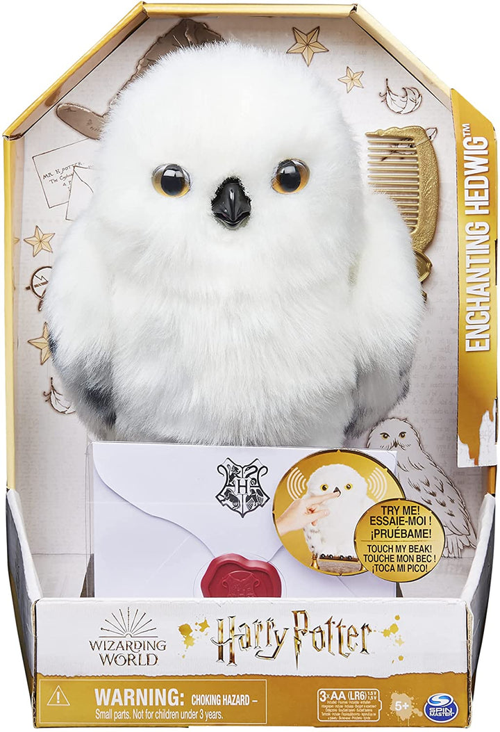 Wizarding World Enchanting Hedwig Interactive Harry Potter Owl con oltre 15 suoni