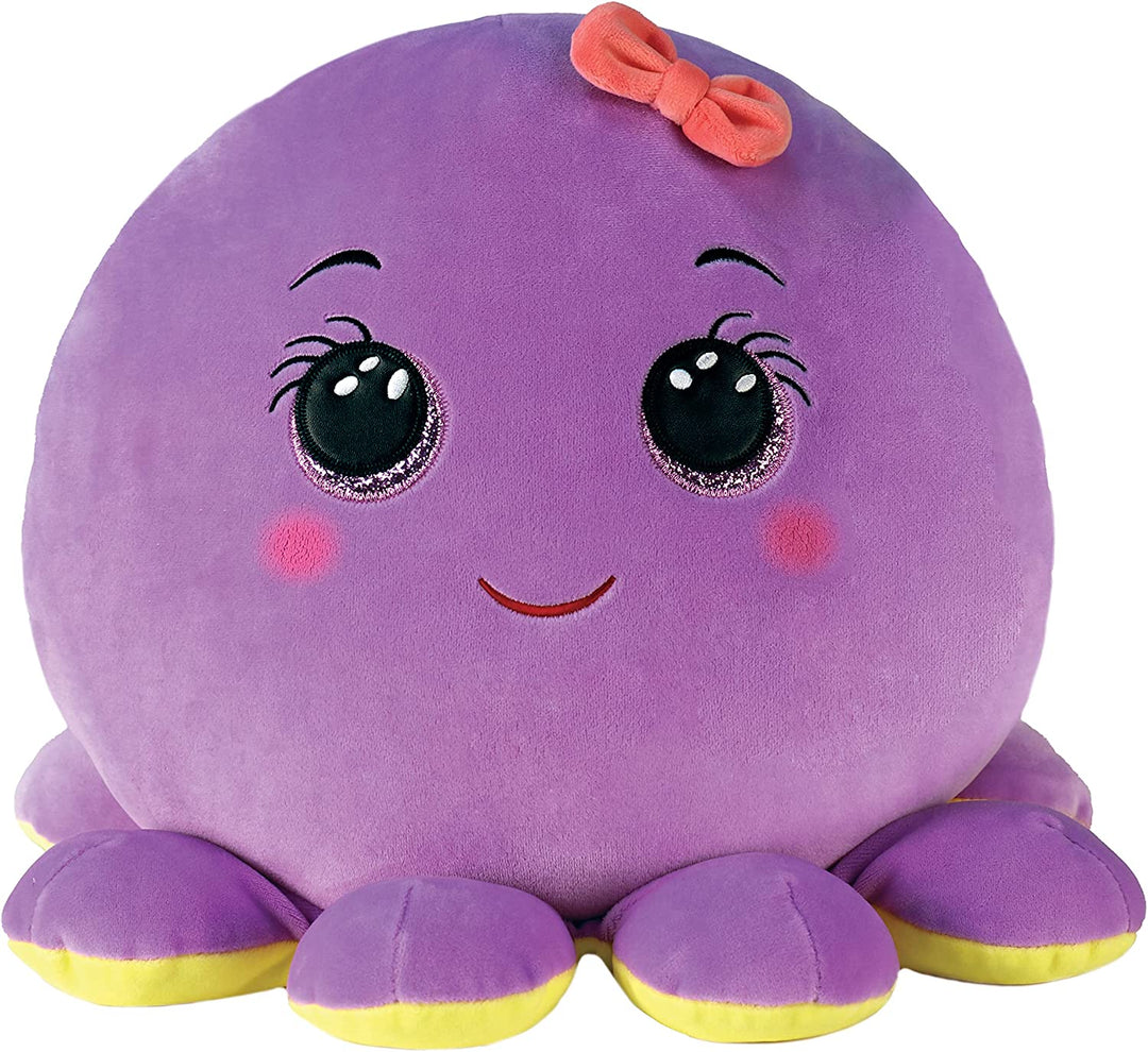 Ty Octavia Purple Octopus Squish a Boos 10" | Beanie Baby Weiches Plüschtier | Colle